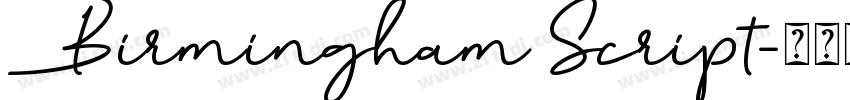 Birmingham Script字体转换